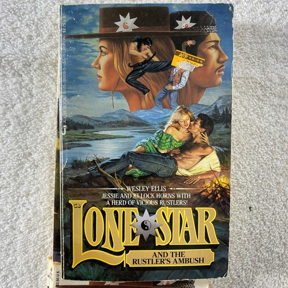 Vintage Lone Star Action Western Romance Novel x5 - Picture 3 of 16